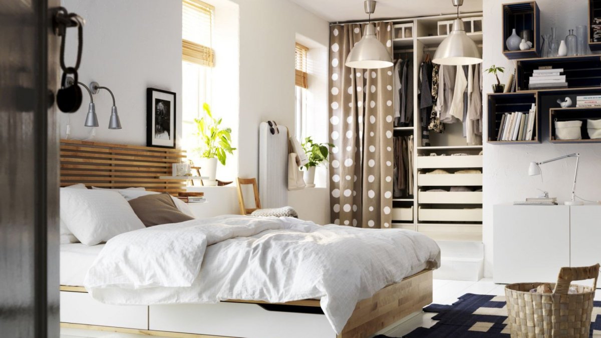 Сканди спальня икеа