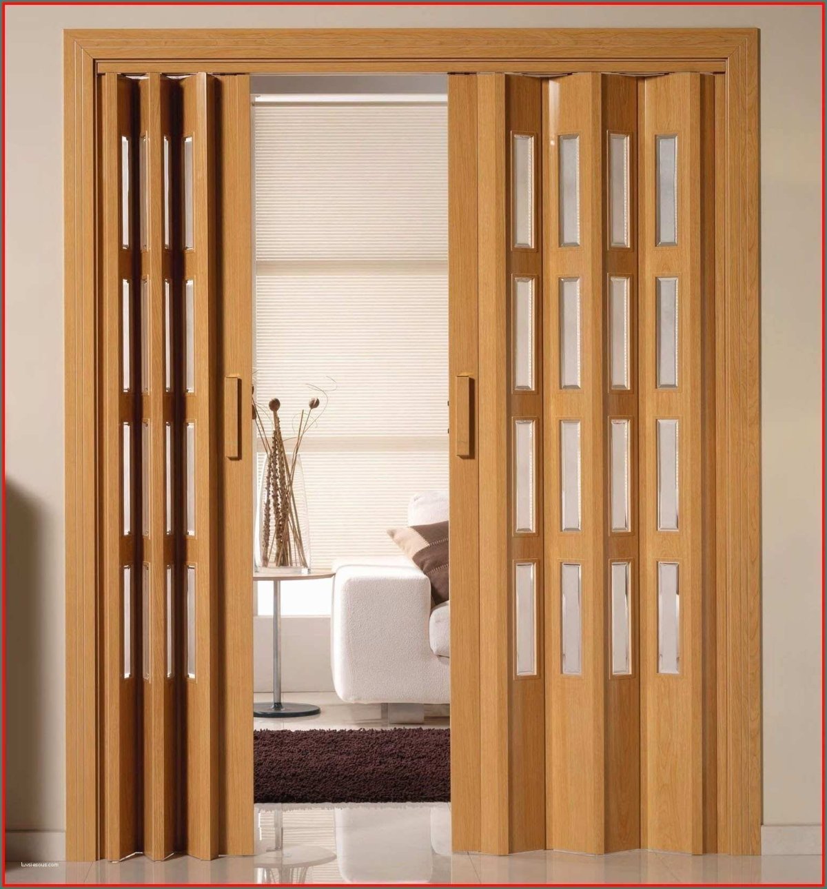 Раздвижные двери гармошка 220х100