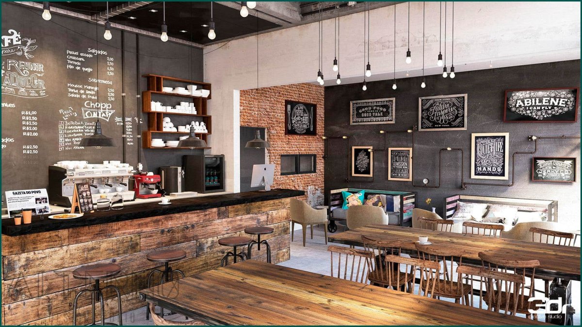 Кафе в стиле тропиков