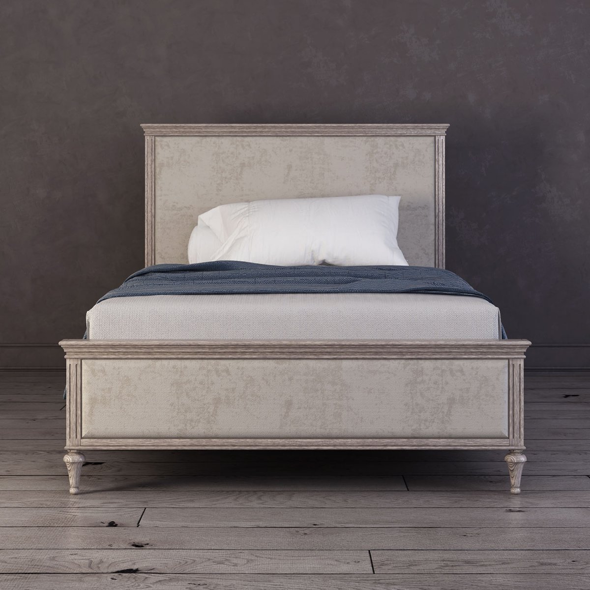 Кровать из бруса 200х160 с балдахином