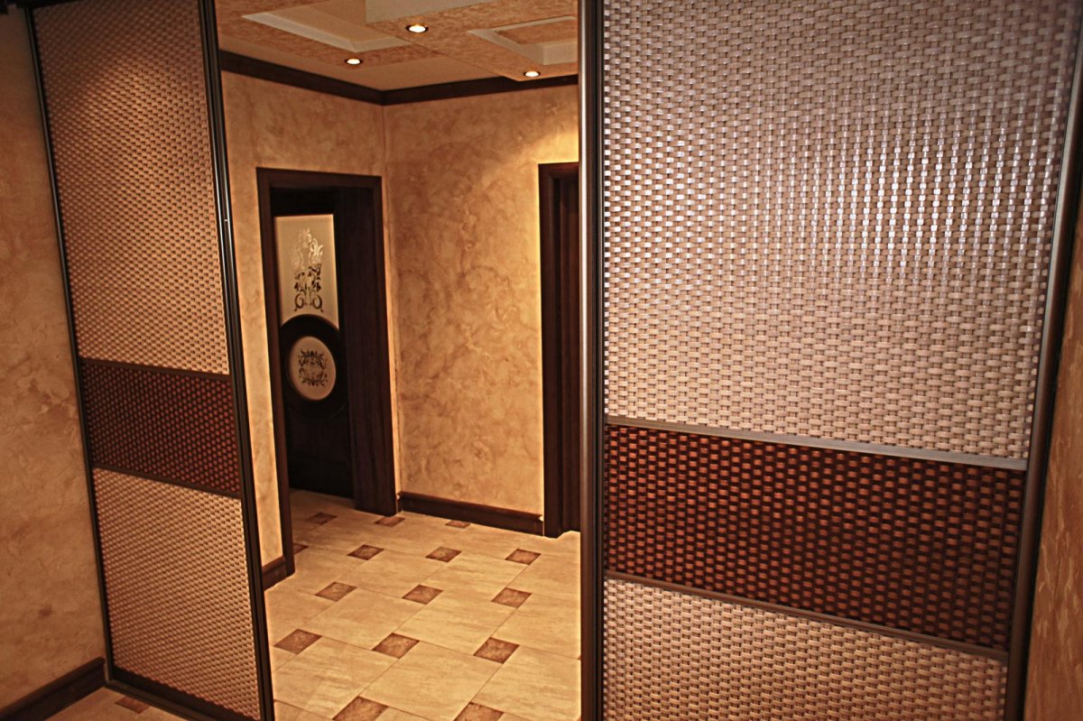 Двери купе ротанг