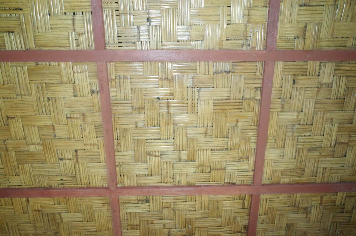 Бамбуковая плетеная панель