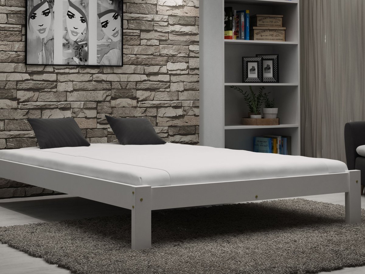 160-200 Кровать Richard Лофти лён/белая эмаль