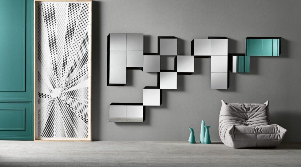 Композиция из зеркал на стену