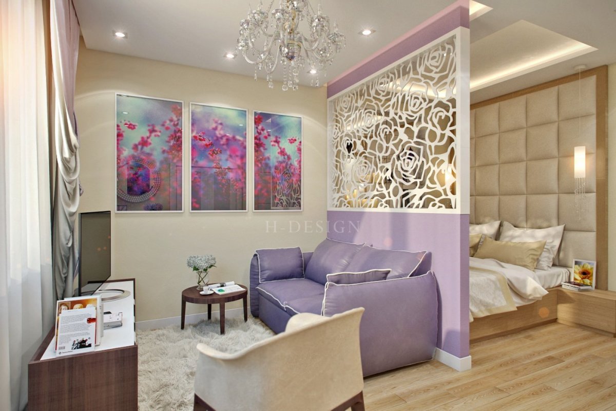 Стеллаж для зонирования комнаты