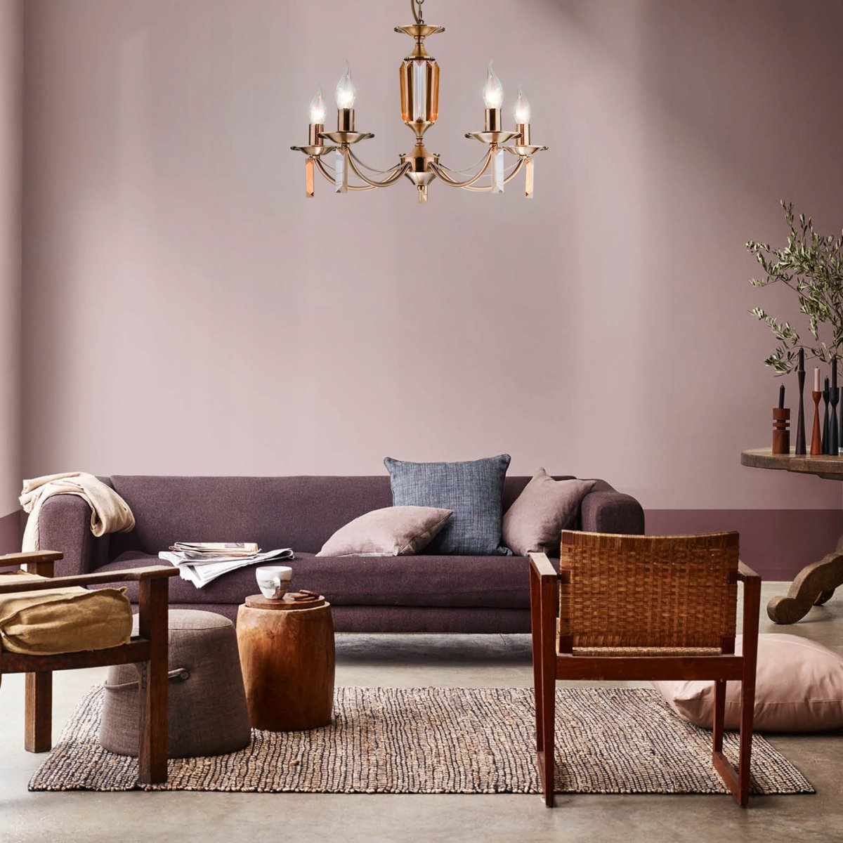 Какие обои подойдут под шторы пыльная роза