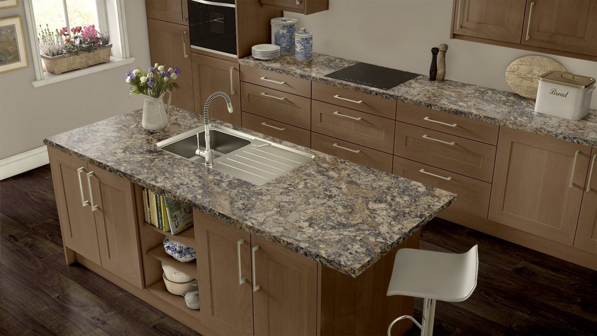 Кухня зебрано лофт