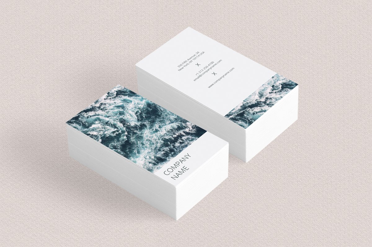 Стильные минималистичные визитки