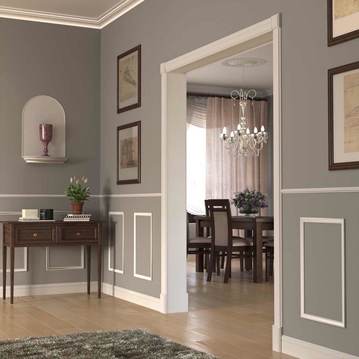 Декор над дверью