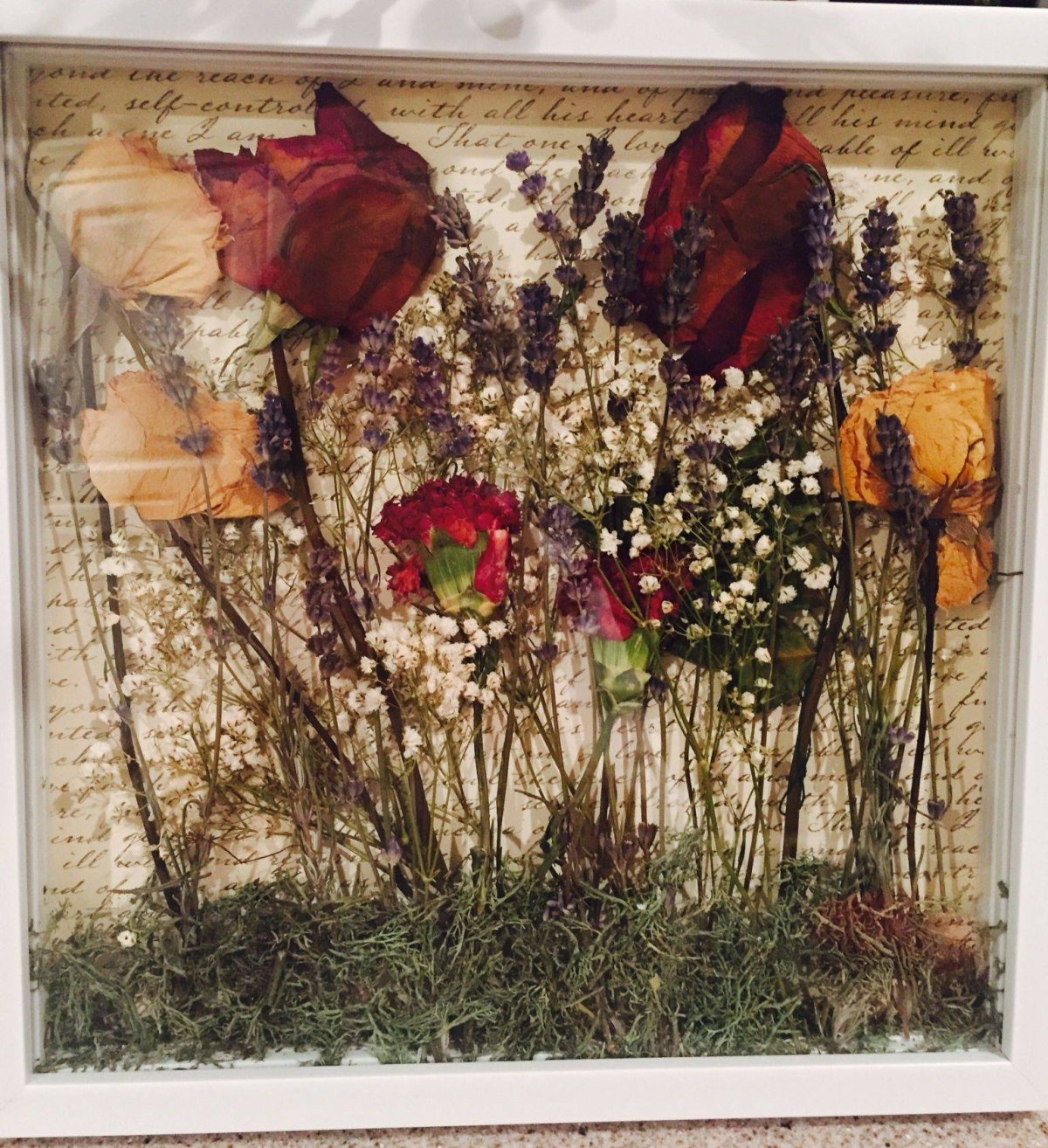 Панно из сухоцветов