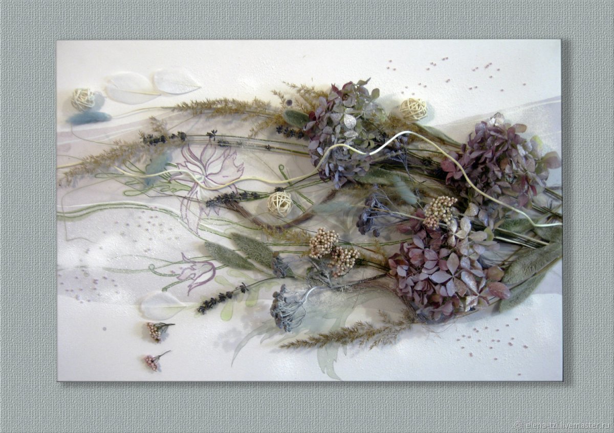 Открытки с сухоцветами
