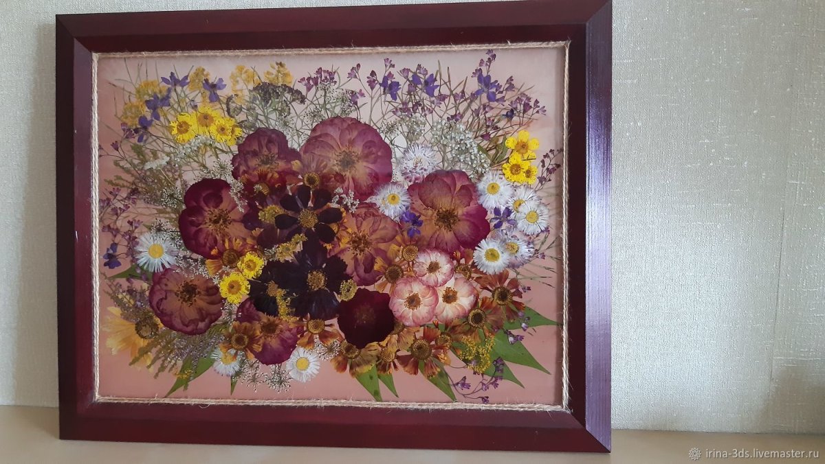Фитокартины из сухоцветов