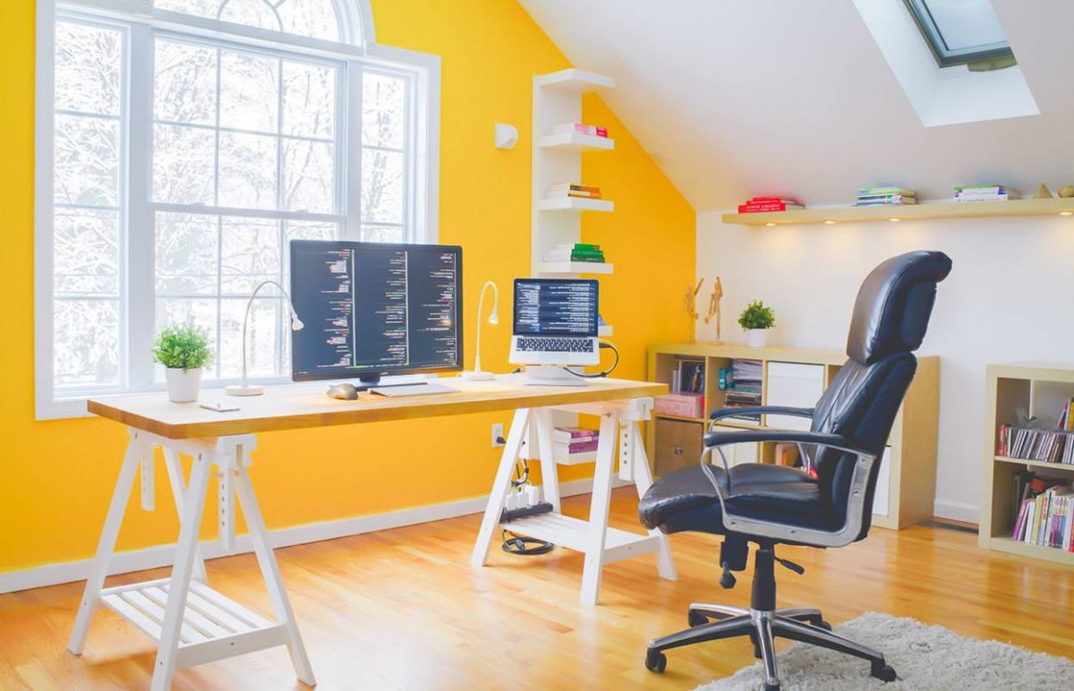 Покраска стен в кабинете