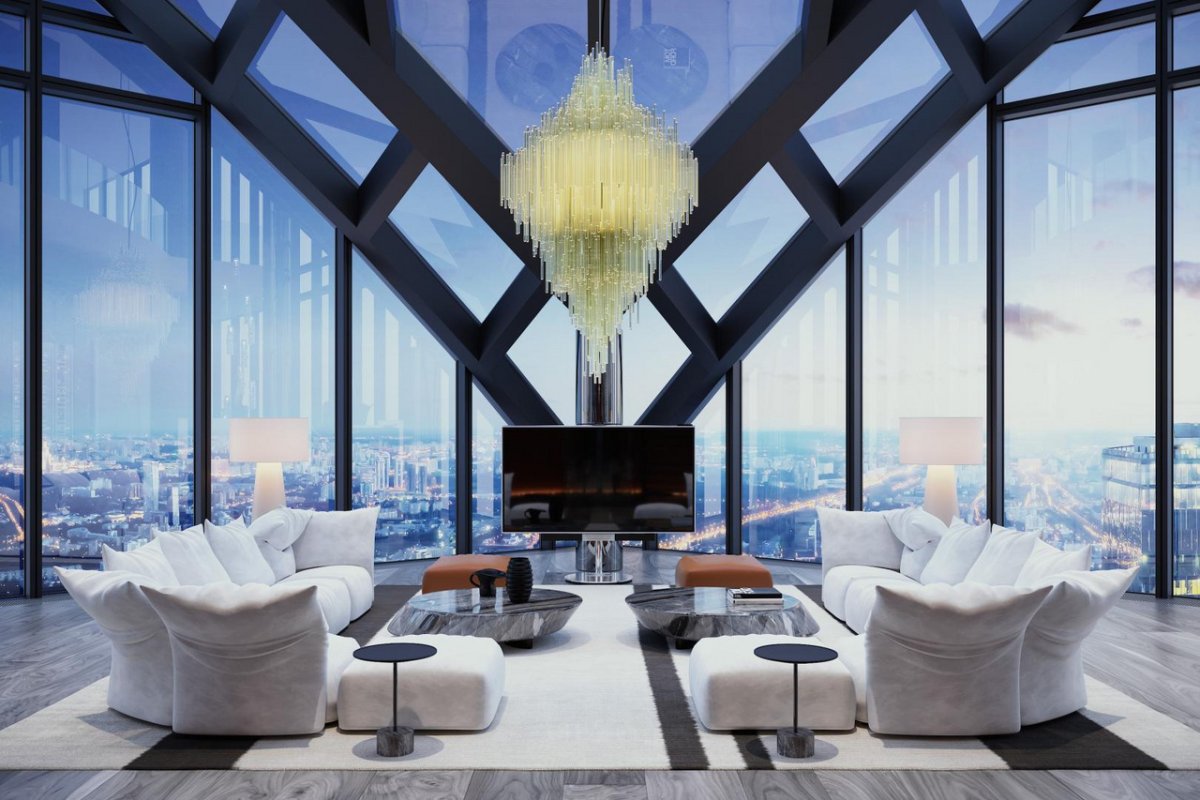 Москва Сити башня Федерация апартаменты