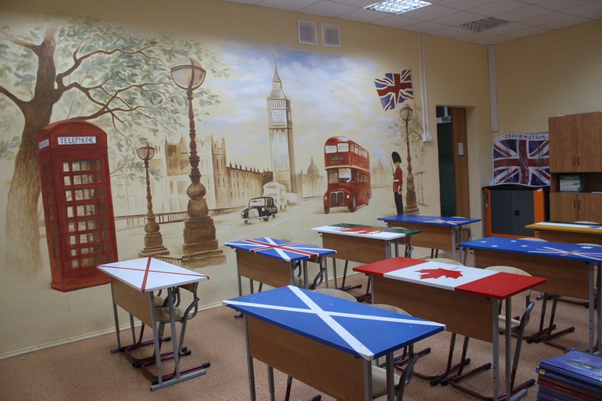 Школа английского языка интерьер