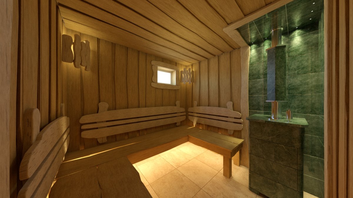 Вагонка из в предбаннике