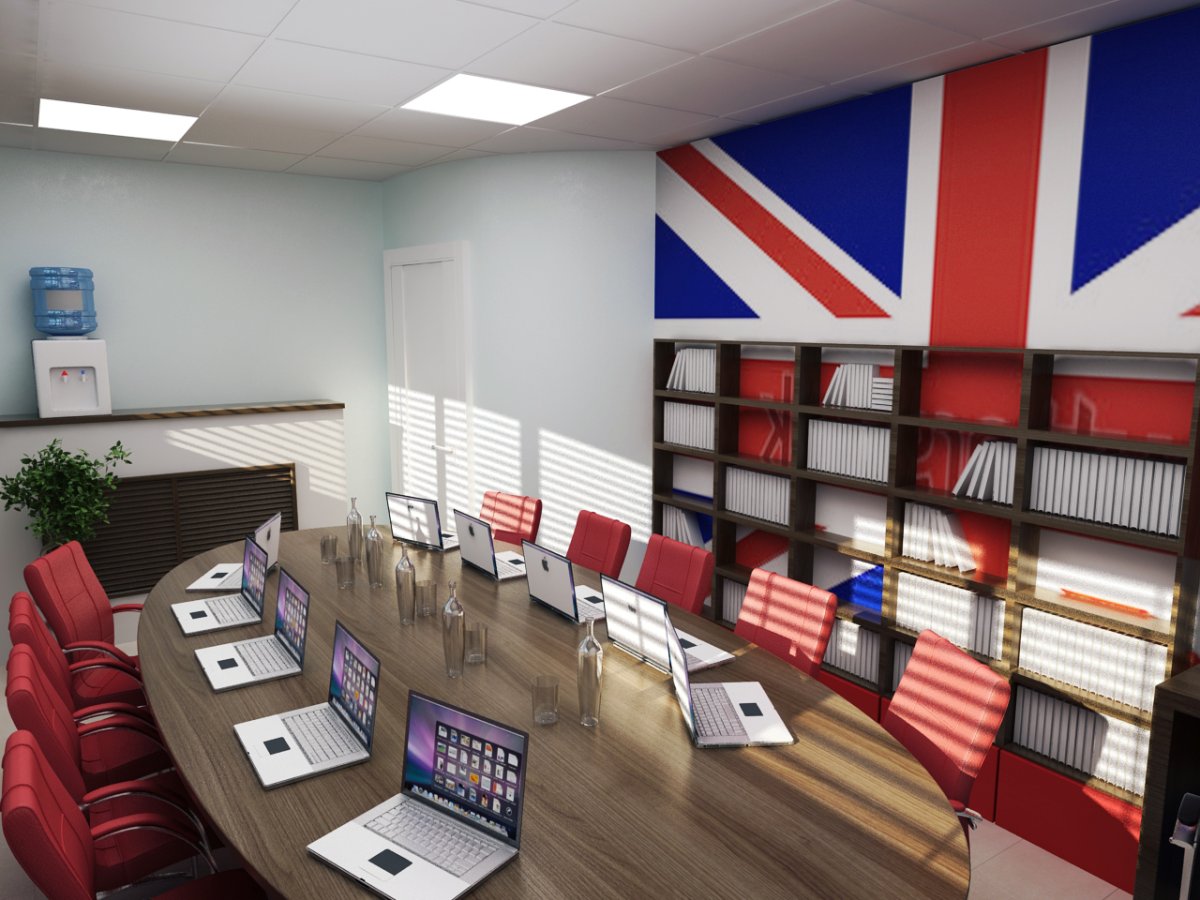 Стены в школьном кабинете