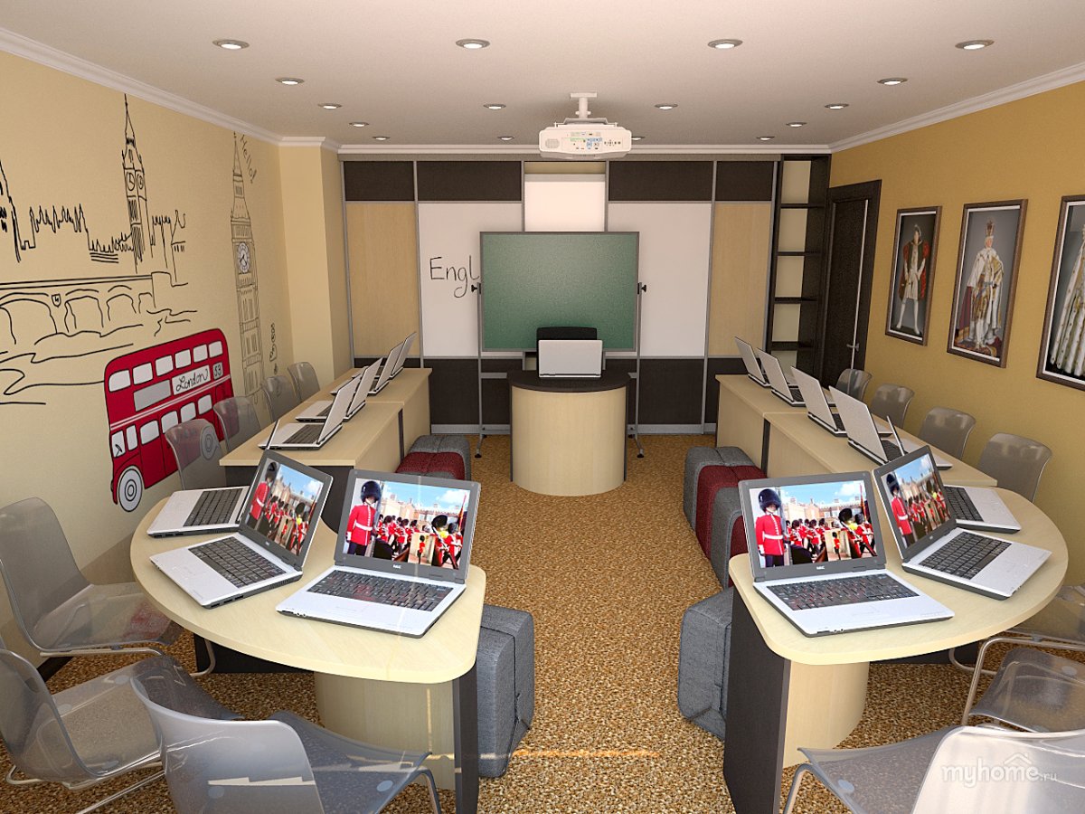 Кабинет иностранного языка интерьер