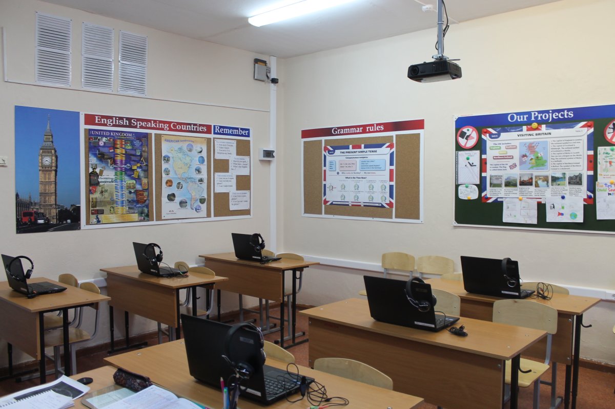 Кабинет английского языка в техникуме
