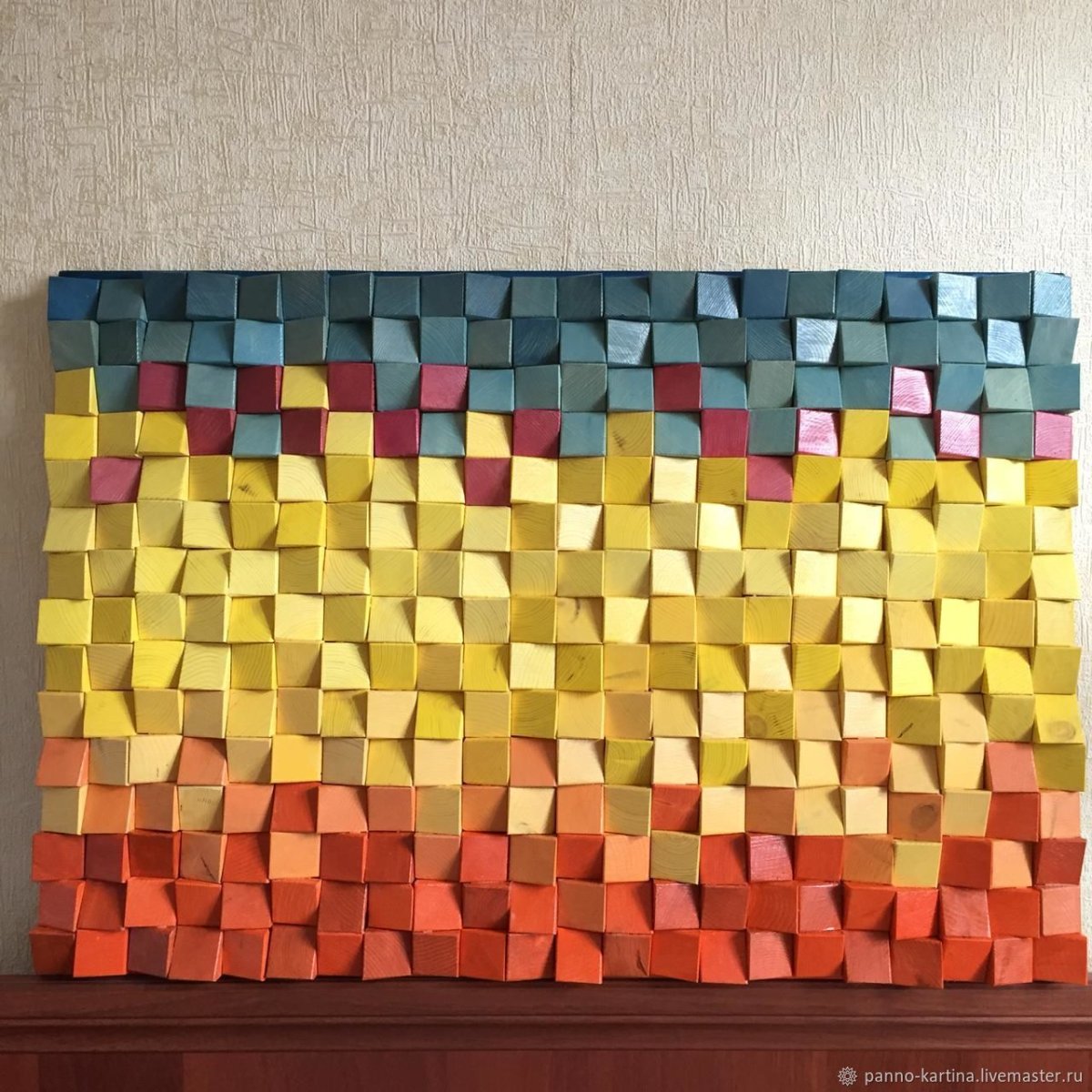 Панно из кубиков