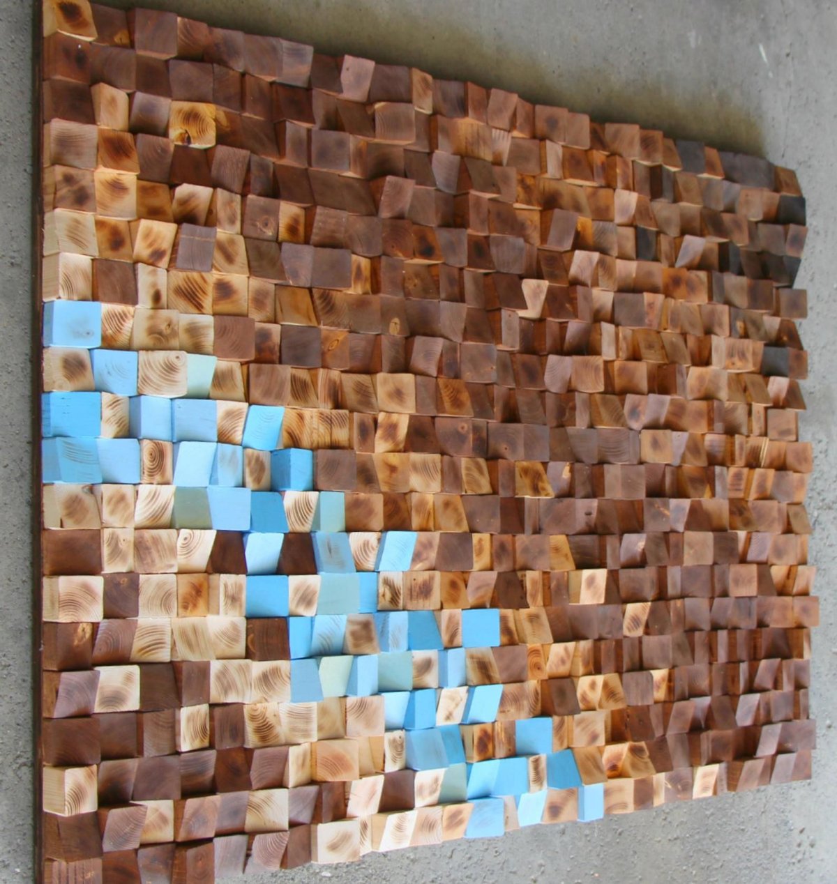 Панно из дерева сегментами