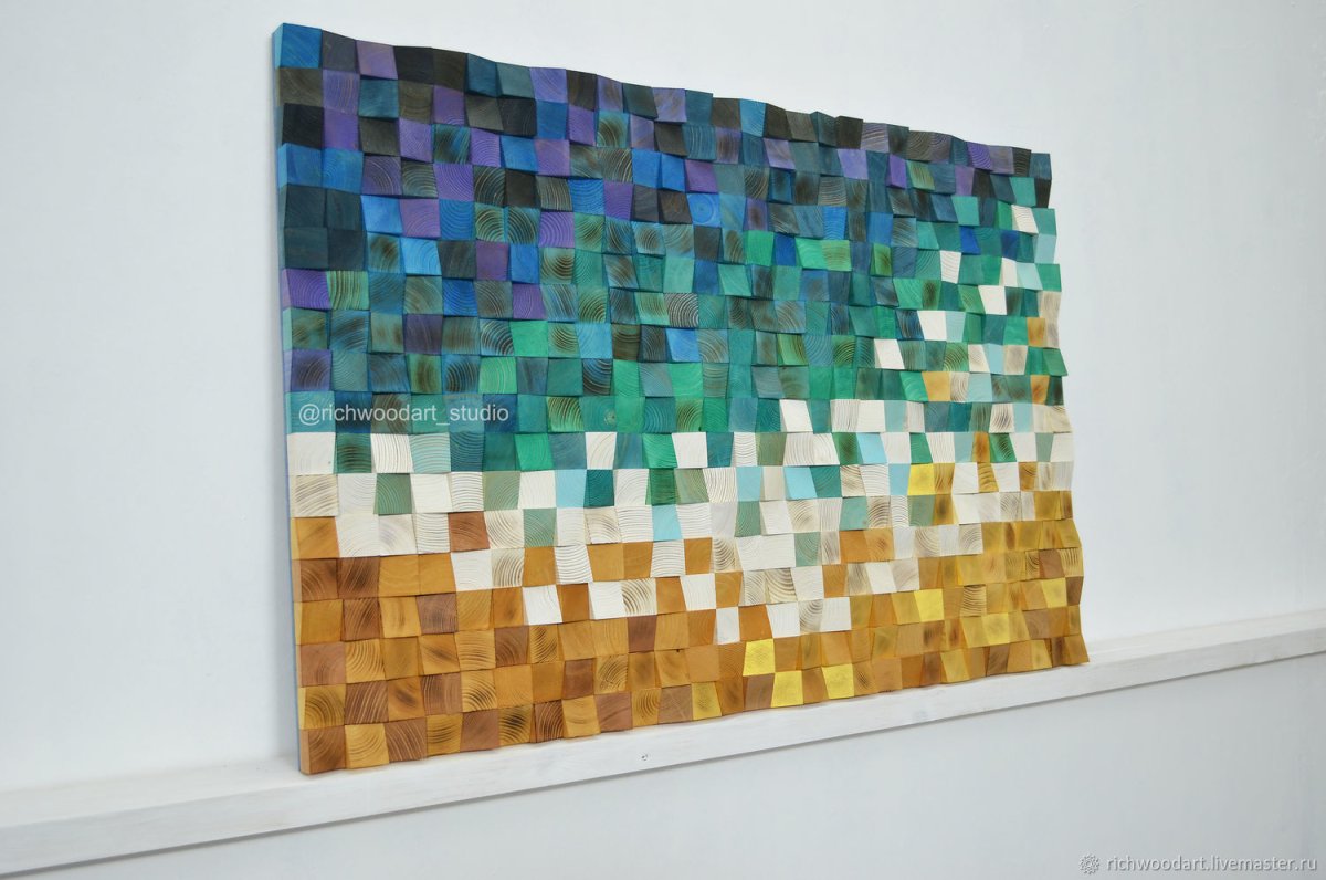 Звукопоглощающее панно из дерева