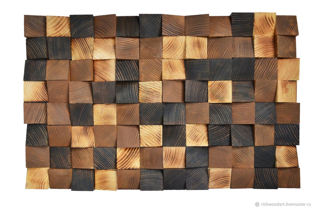 Деревянное панно на стену