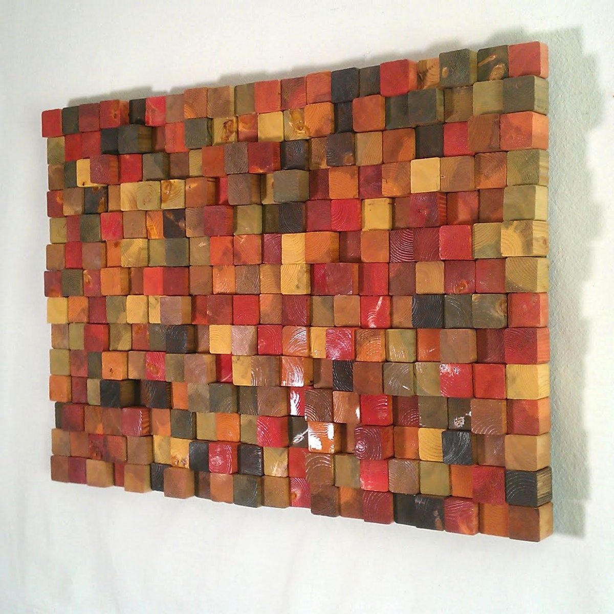 Панно из деревянной мозаики на стену