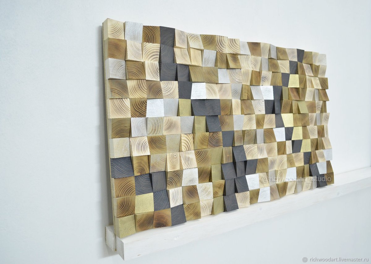 Развивающие деревянные кубики на деревянном планшете