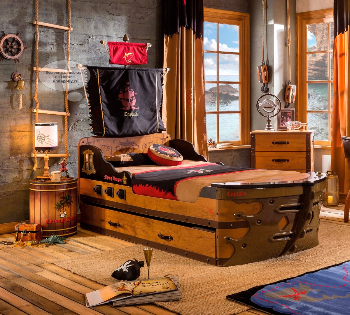 Кровать-корабль Pirate Cilek