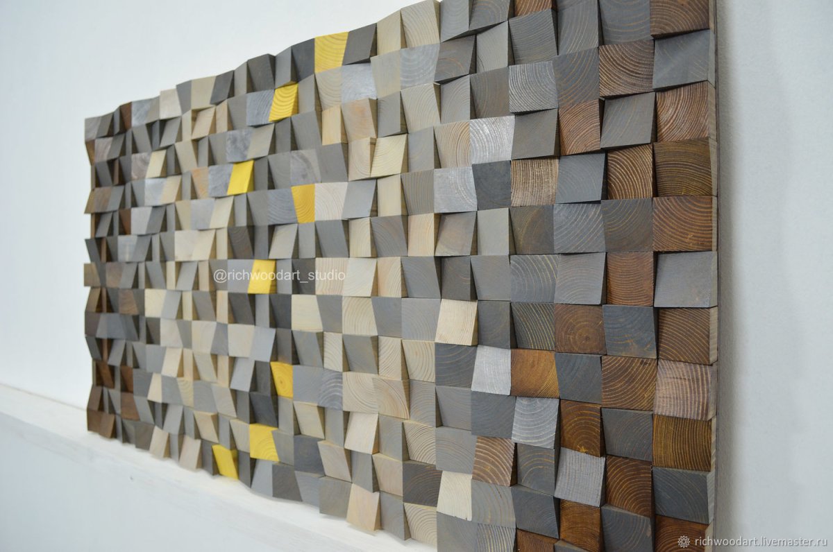 Деревянное панно на стену