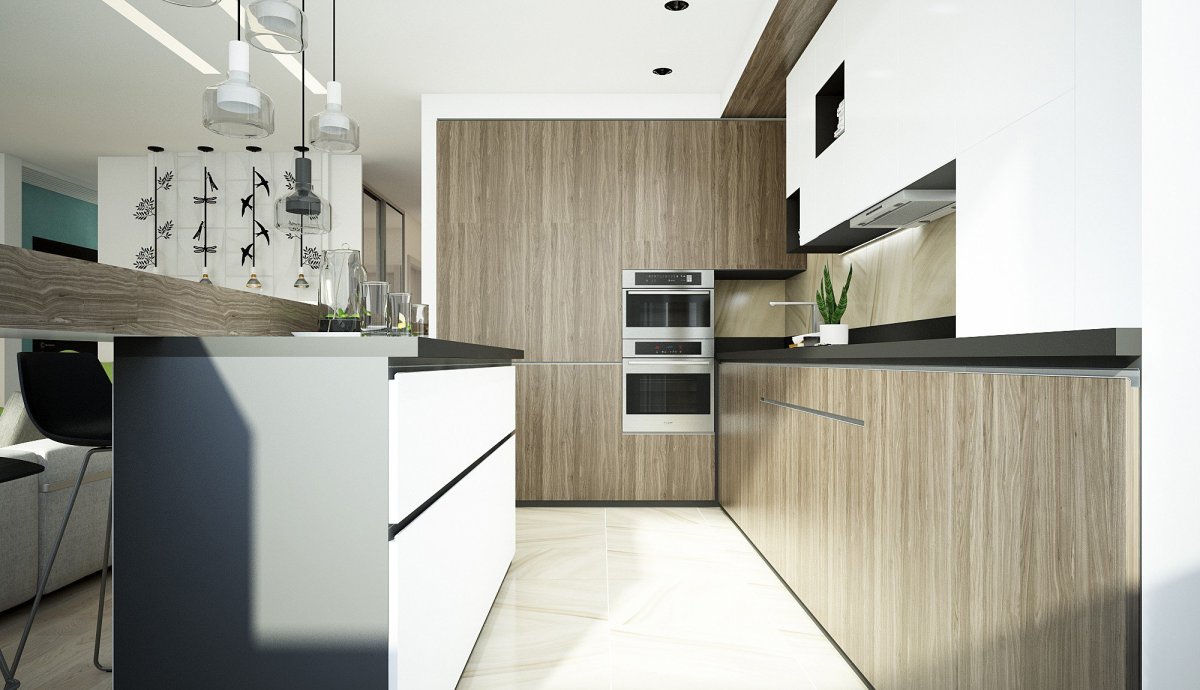 Кухни Минимализм Cleaf бетон