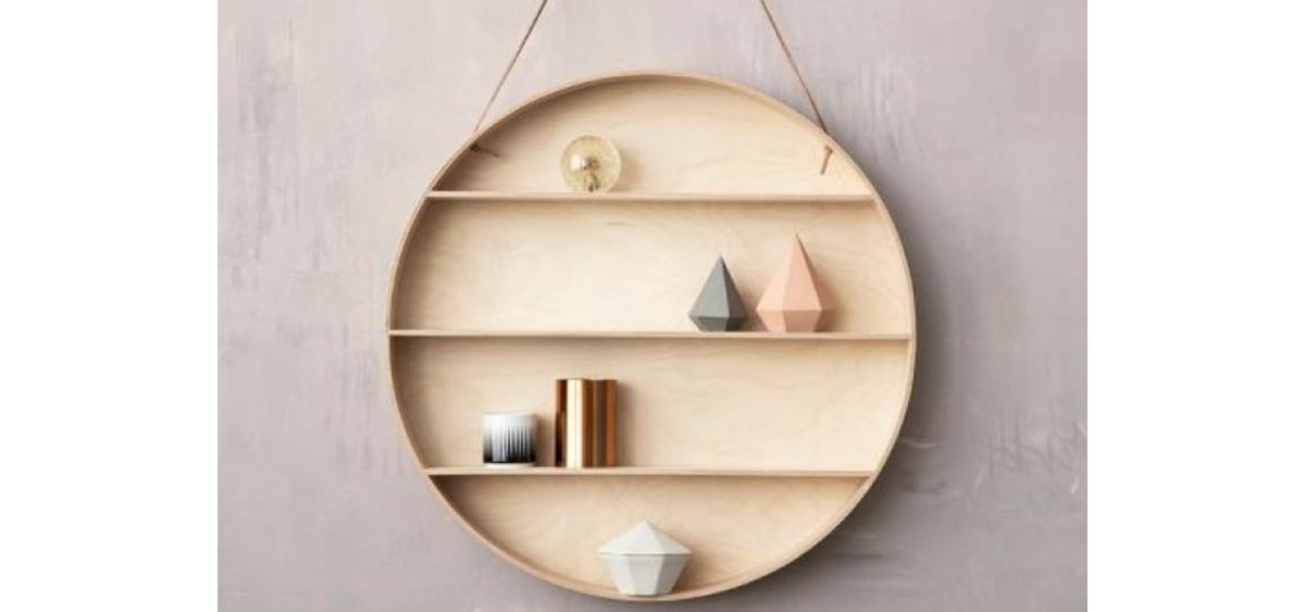 Полка круглая настенная