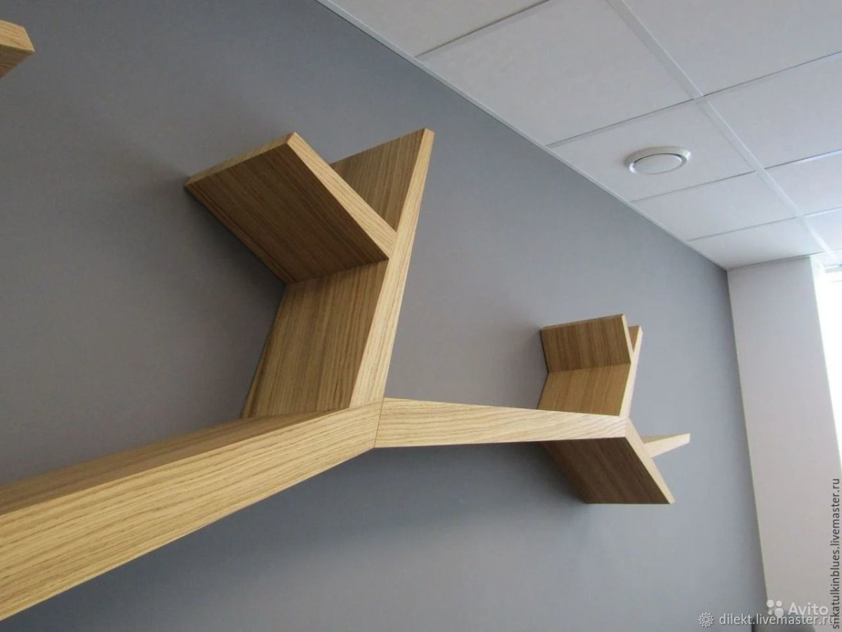 Необычные деревянные полки