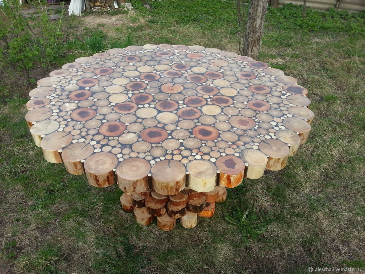 Мебель из слэбов дерева и эпоксидной смолы