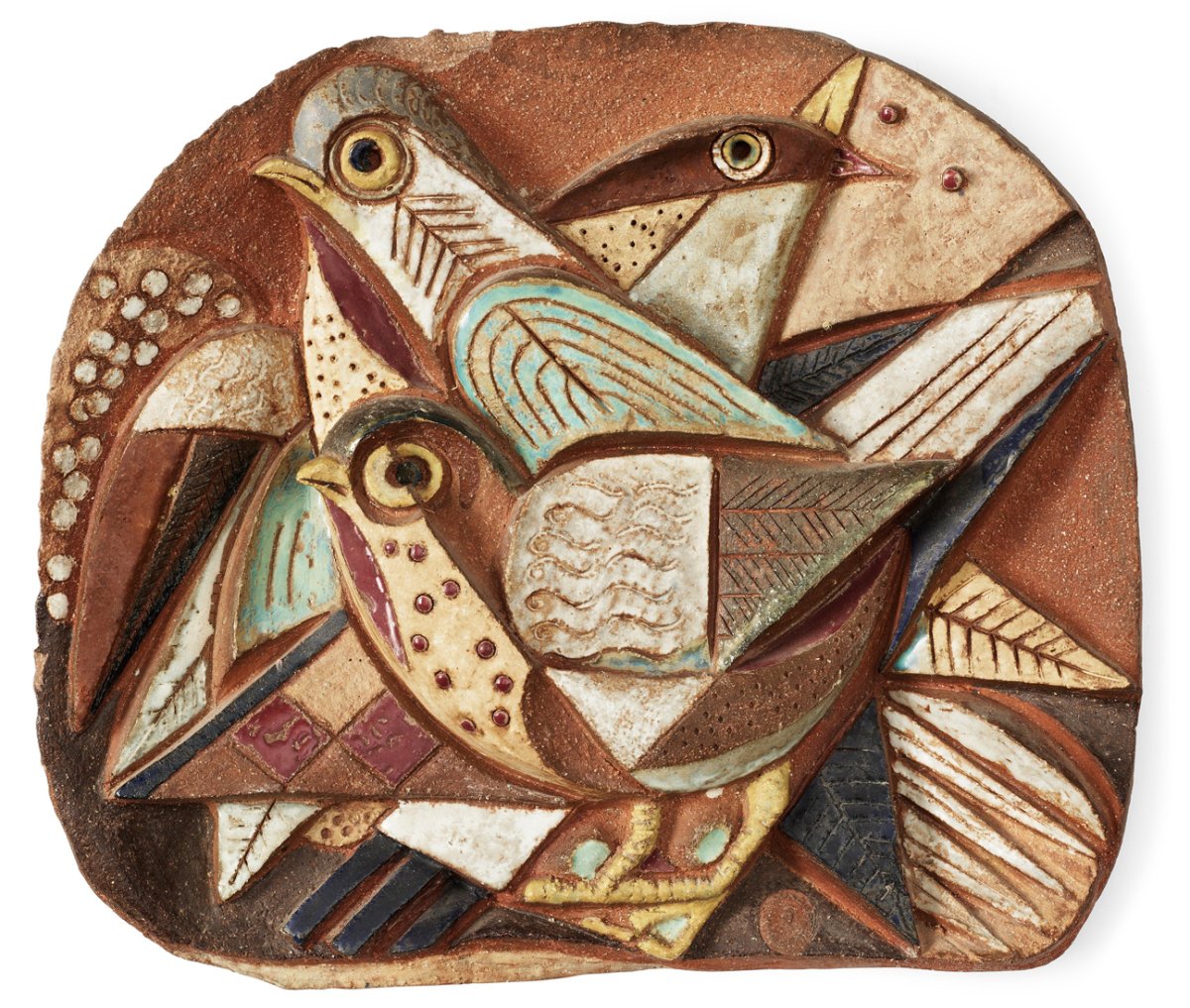 Панно из глины