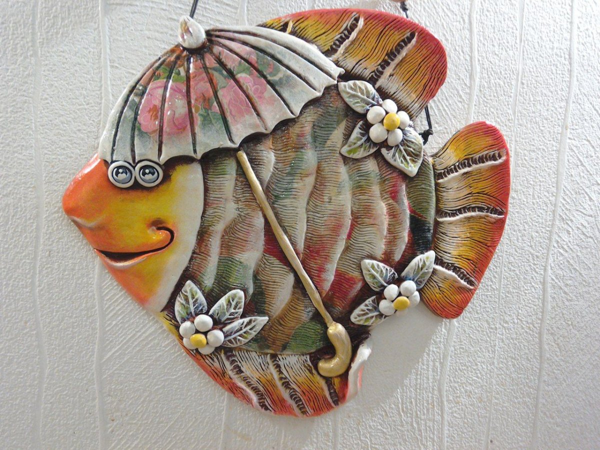 Роспись ангобами майолика