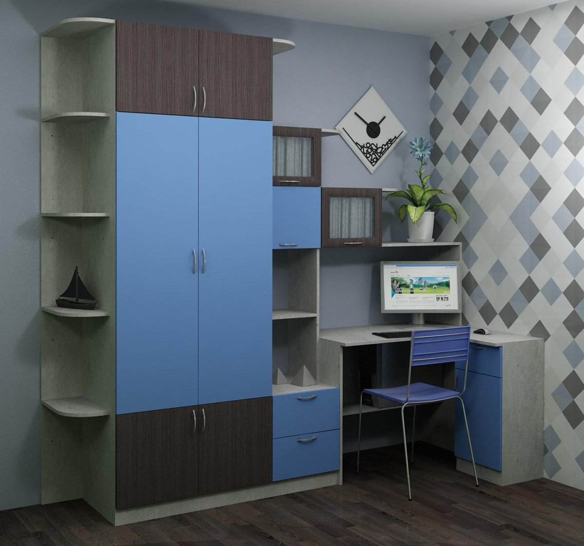 Шкаф Прованс угловой хофф