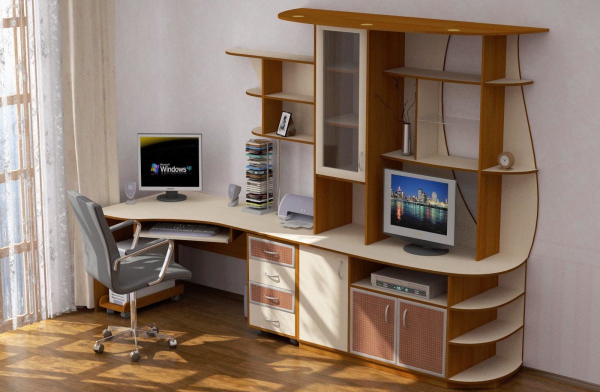 Уголок школьника ТМК (стол письменный дм, тумба, надстройка)