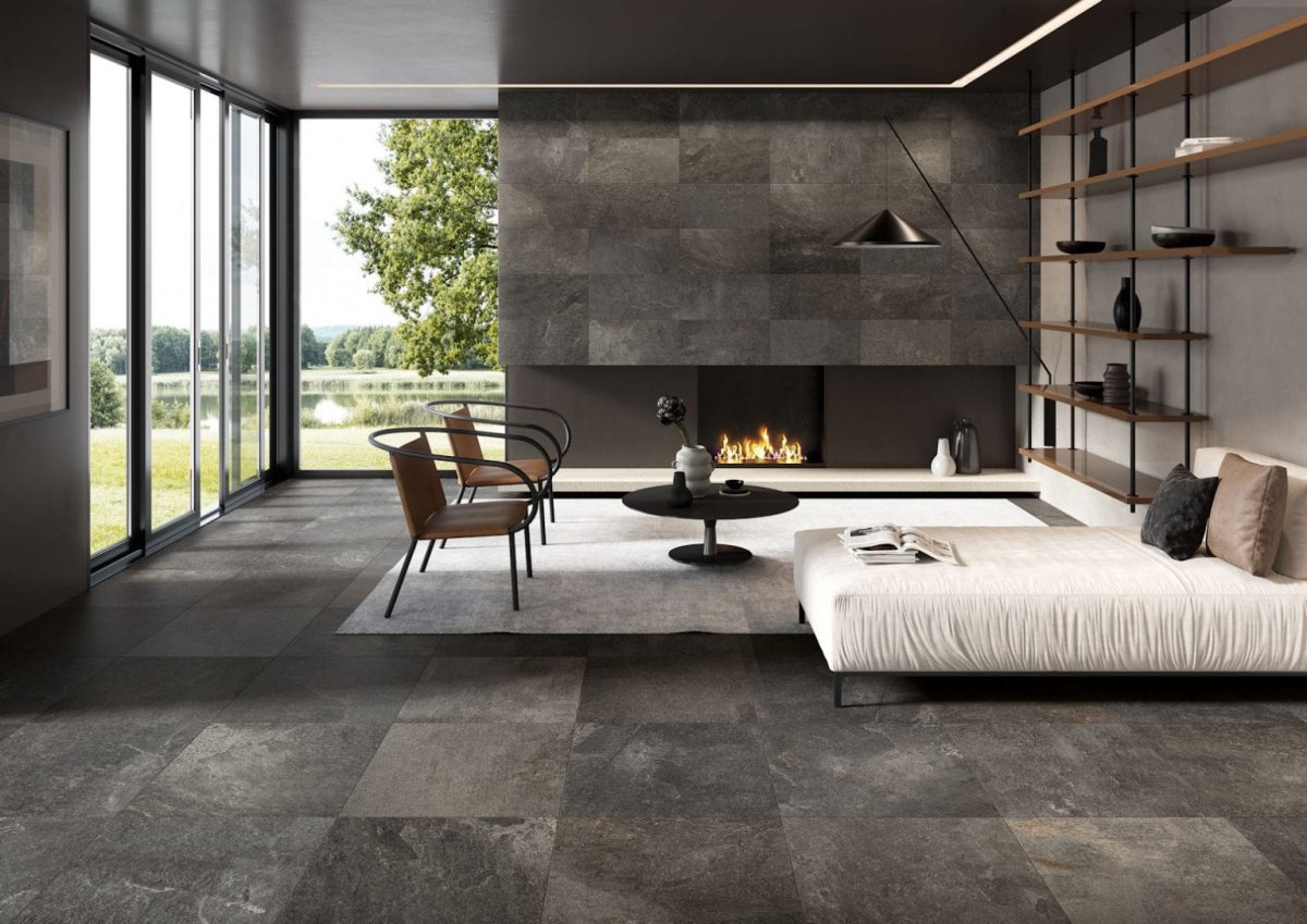 Керамический гранит, dd638600r Мирабо серый темный обрезной