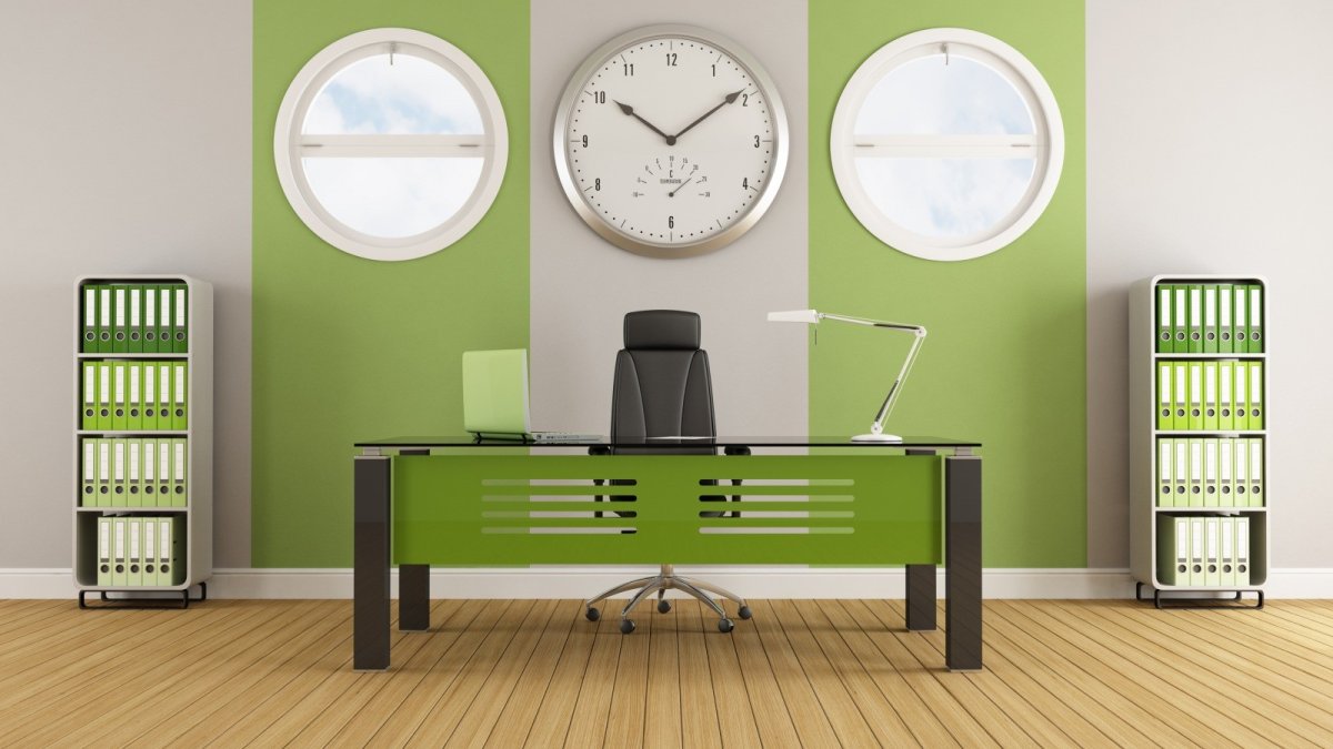 Стены в кабинете руководителя