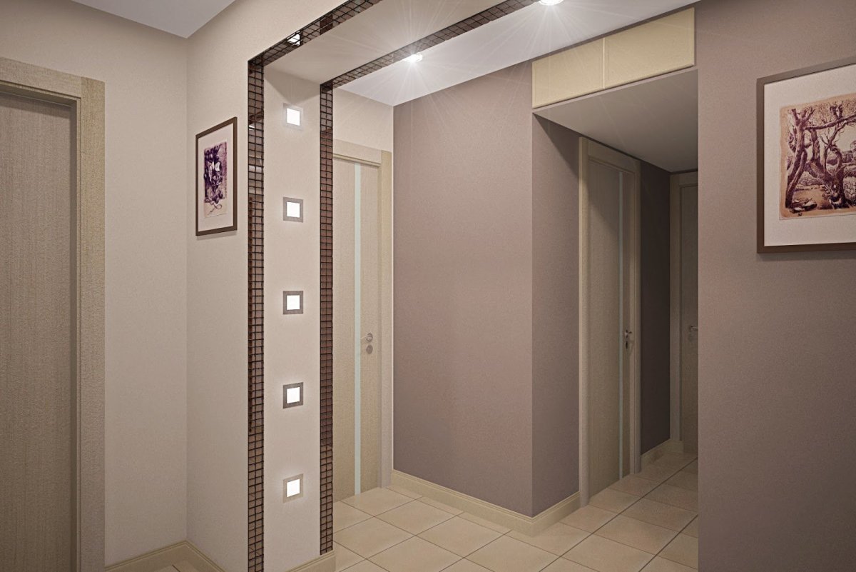 Прямоугольная арка в дверной проем