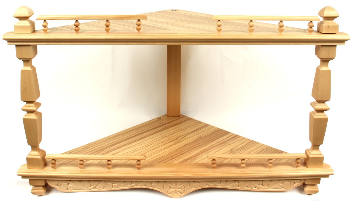 Угловая полка в прихожую навесная