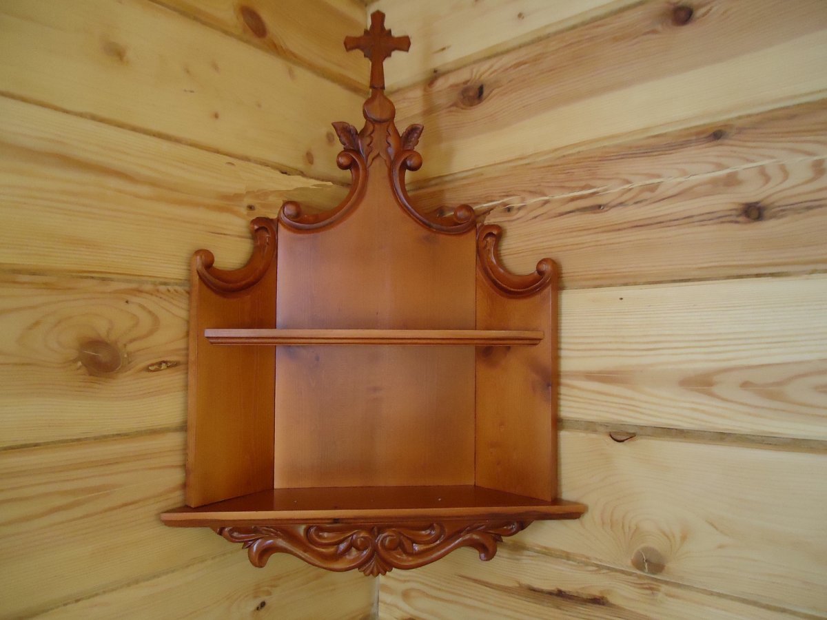 Угловая полка к стенке