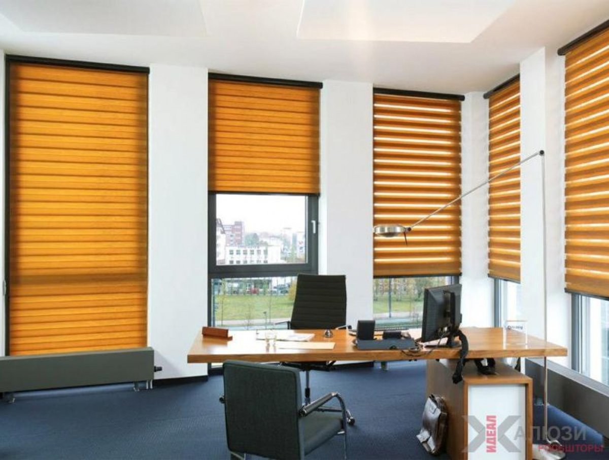 Римские шторы в кабинет