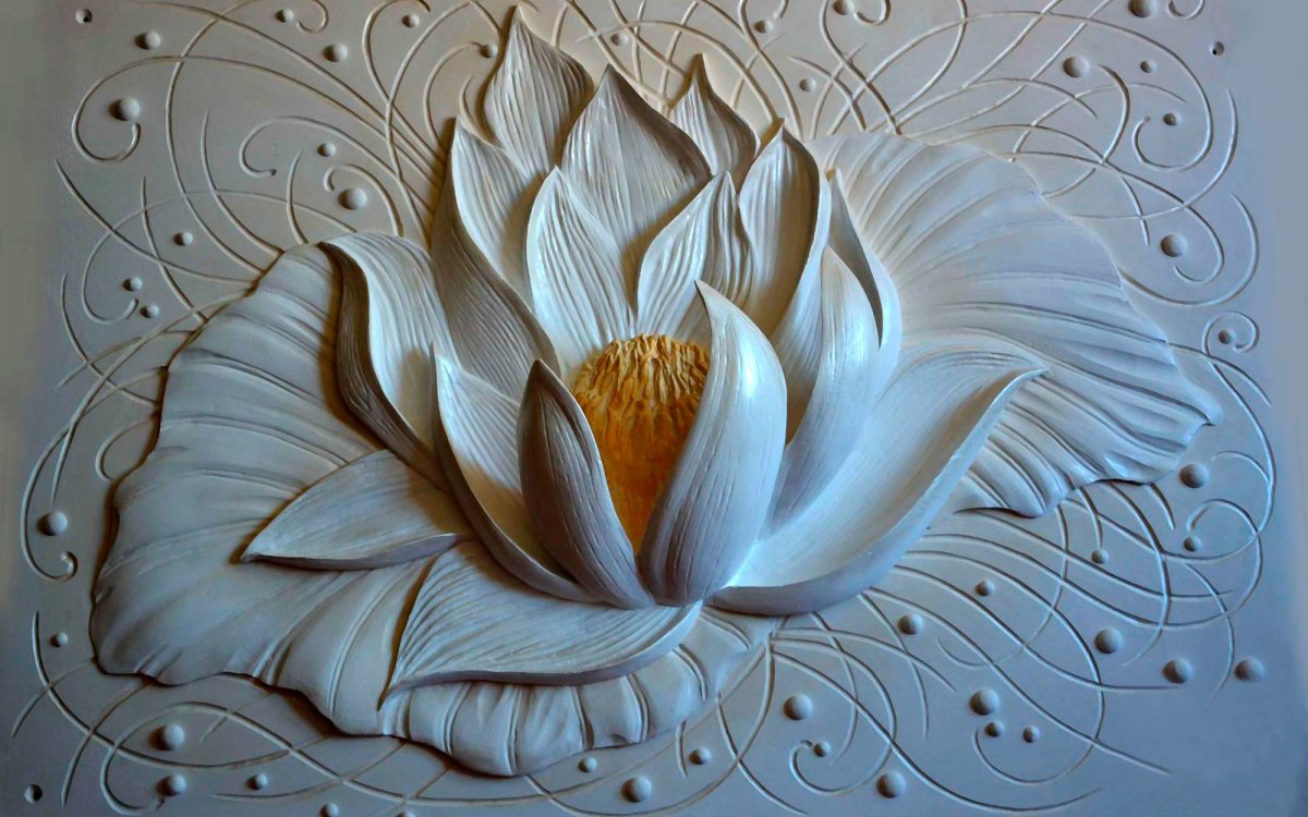 Барельеф абстракция