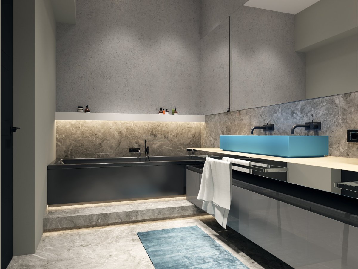 Микроцемент ванная лофт