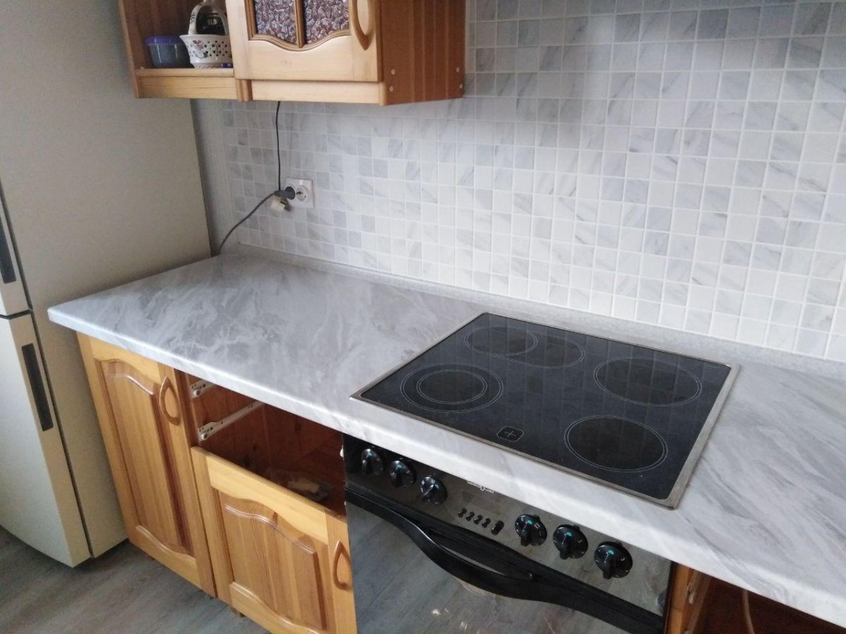 Кухня цветом супермат бирюза