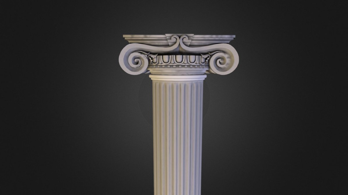 Имитация колонны на стене