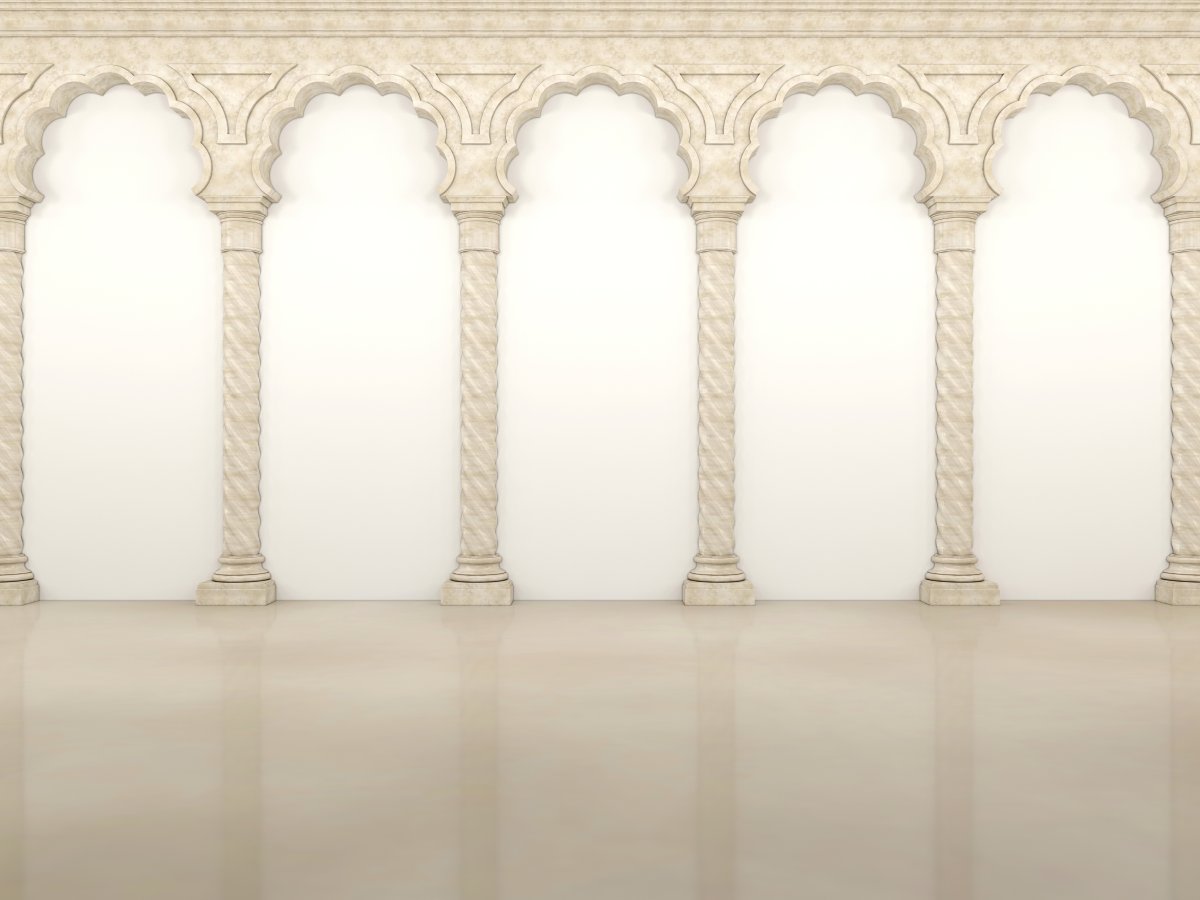 Гипсовые арки с колоннами